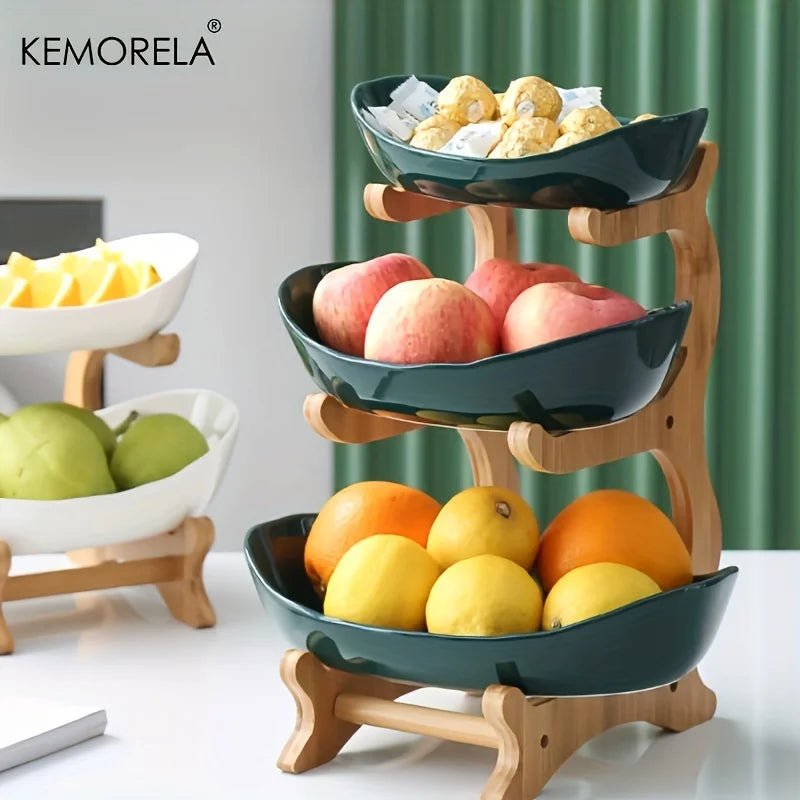 2/3 Layer Fruit Plate Home Living Room Plastic Snack Dish Creative Modern Dried Fruit Basket Candy Dish Cake Stand Salad Bowl - BELMA