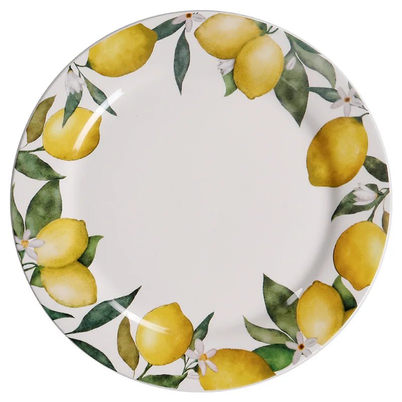 Creative Lemon Ins Style Home Cuisine Plate Personalized Thai Restaurant Plate Ceramic Fruit Plate - BELMA