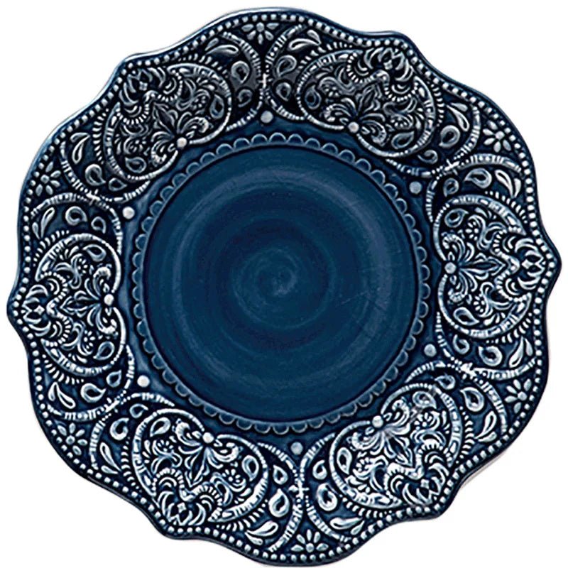 European Style Plates Creative Steak Plates Ceramic Plates Light Luxury High - end Tableware - BELMA